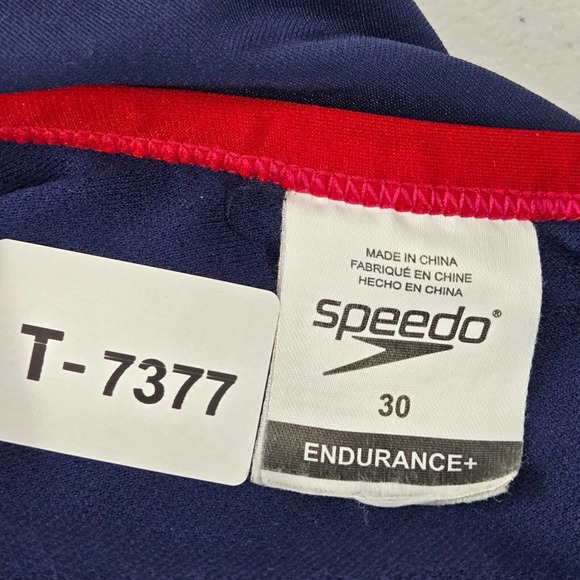 Speedo‎ Women Swimwear 30 Blue Endurance Racerback Cutout One Piece Red - Picture 2 of 7